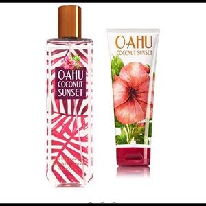 Bath and Body Works Oahu Coconut Sunset Body Cream and Mist